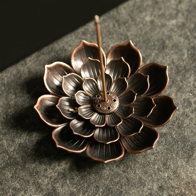 Home Fragrance Use - Alloy Line Incense Burner Lotus Incense