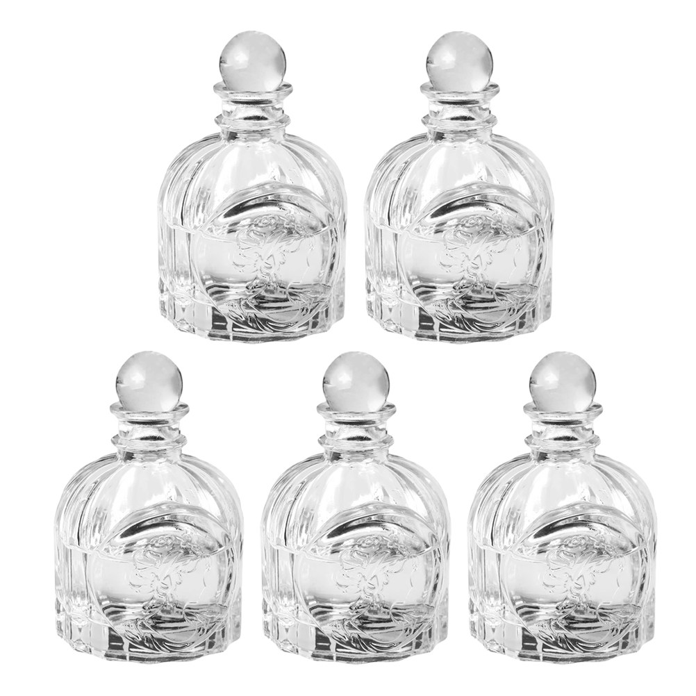 Home Fragrances - 5Sets Fragrance Bottles Transparent French Style
