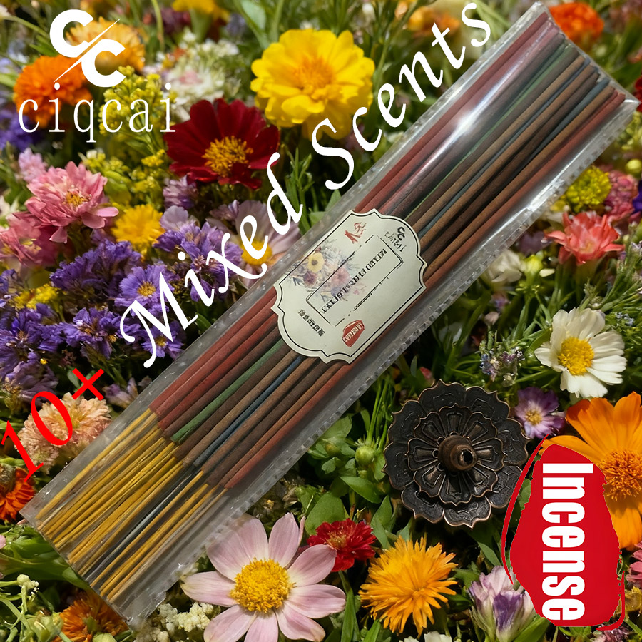 Home Fragrance Homemade - Mixed-Flavor High-Quality Incense Sticks, 25.5cm Extended