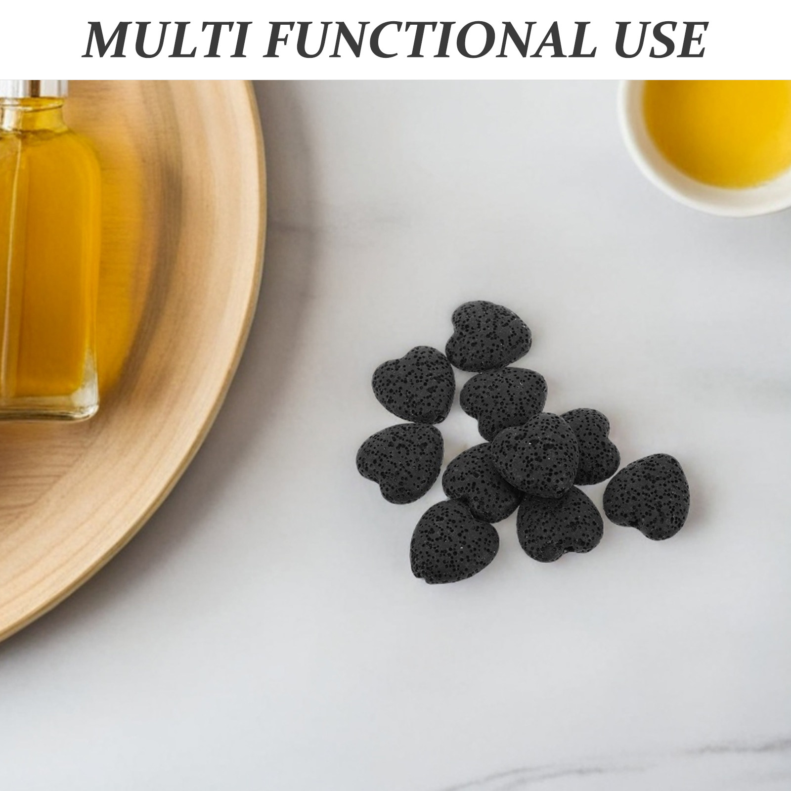 20Pcs Heart Volcanic Lava Rock - огляд і ціна Home Fragrances