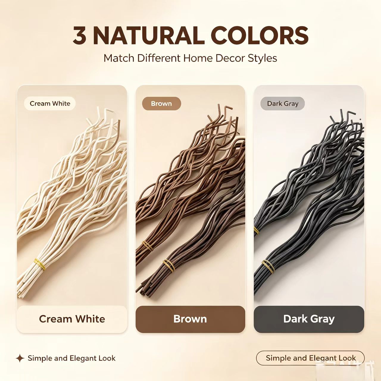 20Pcs Long Wavy Rattan Reed Di - огляд і ціна Home Fragrance Premium
