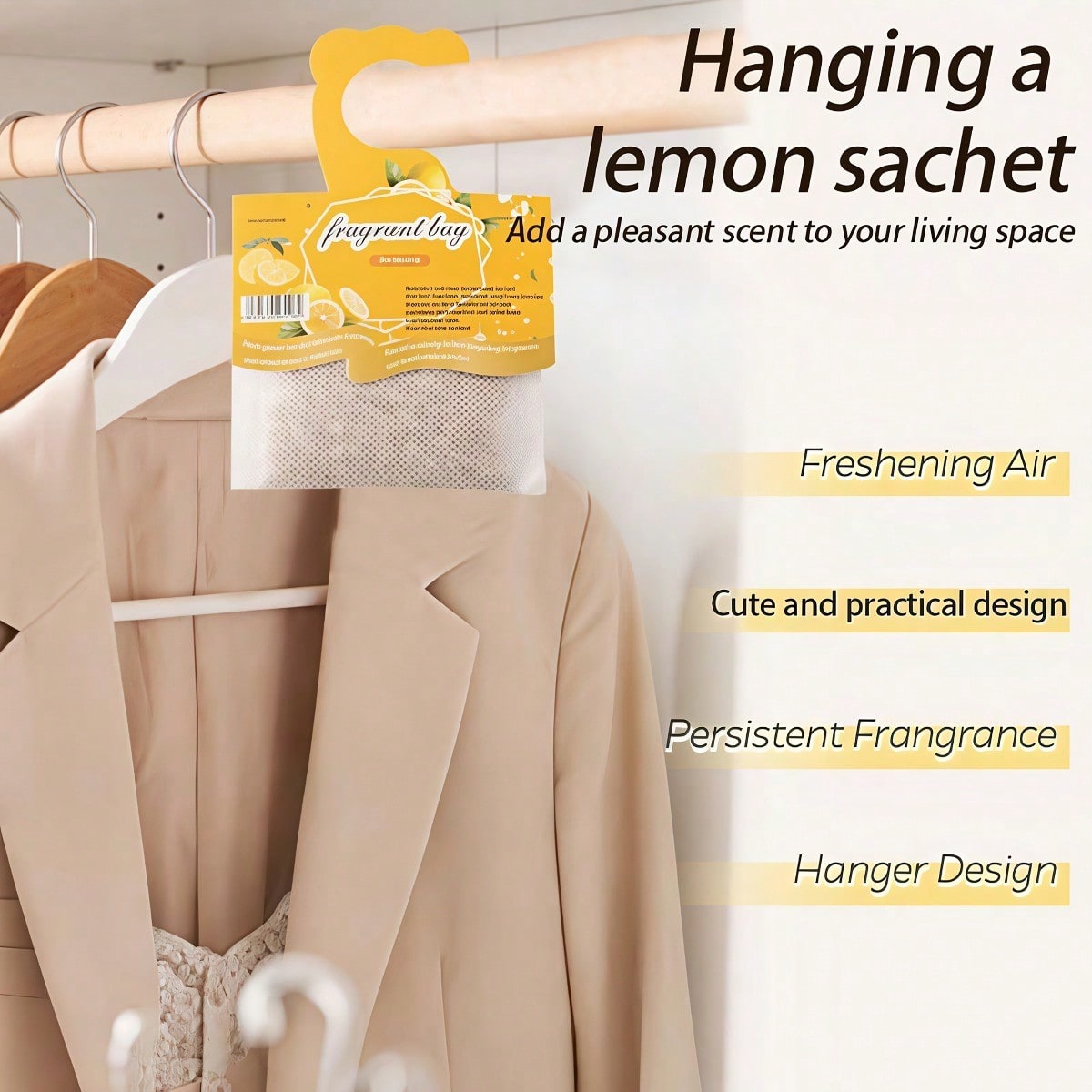 Hanging Lemon Scented Sachets, - огляд і ціна Home Fragrance Premium