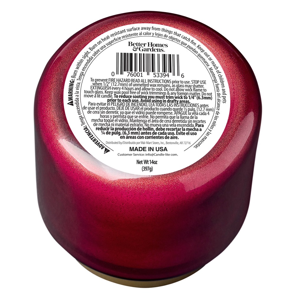 Red Glass Jar Candle with Gold - огляд і ціна Home Fragrances